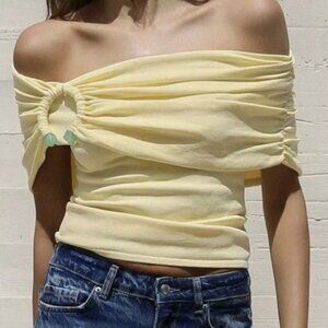 ZARA off the shoulder knit top